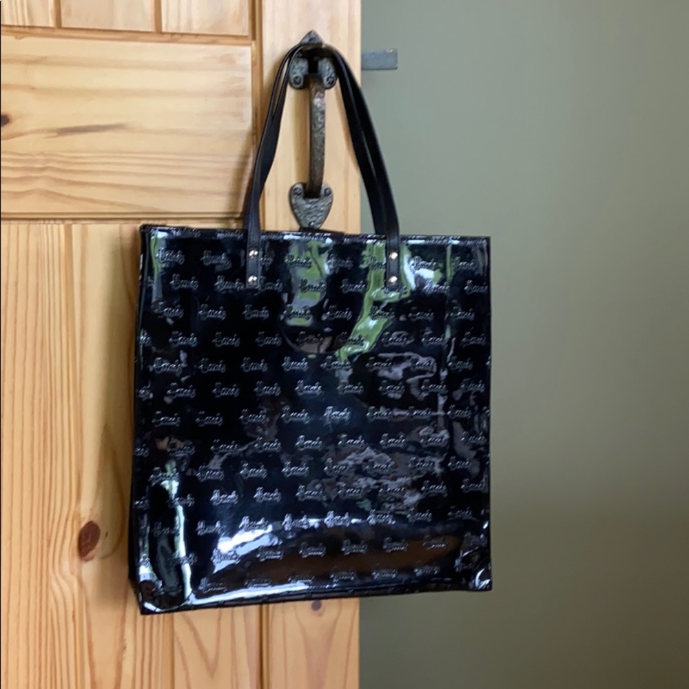 Vintage harrods London black tote bag